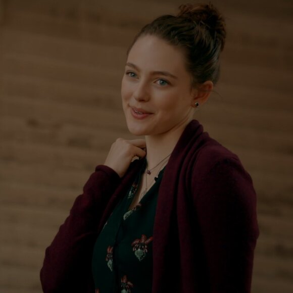 A.L.C. Binx Silk Peplum Top ASO Hope Mikaelson - Picture 8 of 9